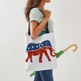 thumbnail image 4 of CafePress - Glitter Print Republican Elepha - Polyester Tote Bag 16"x16", 4 of 5