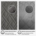 thumbnail image 6 of Quilt Set Twin Size Grey, Classic Geometric Diamond Stitched Pattern, Microfiber Ultra Soft Lightweight Bedspread Coverlet for All Season, 2 Piece Includes 1 Quilt and 1 sham, 6 of 7
