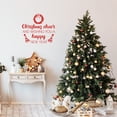 thumbnail image 3 of Vinyl Wall Art Decal - Christmas Cheer And Wishing You A Happy New Year - 17" x 19.5" - Lovely Inspiring Quote Sticker For Bedroom Living Room Windows Coffee Shop Holyday Season Decor, 3 of 4