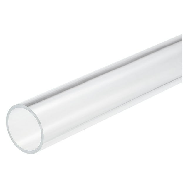 Unique Bargains Tuyau Acrylique Transparent Tube Rond Rigide 36mm ID 40mm OD 10 Pieds pour Lampes et Lanternes, Système de Refroidissement par Eau
