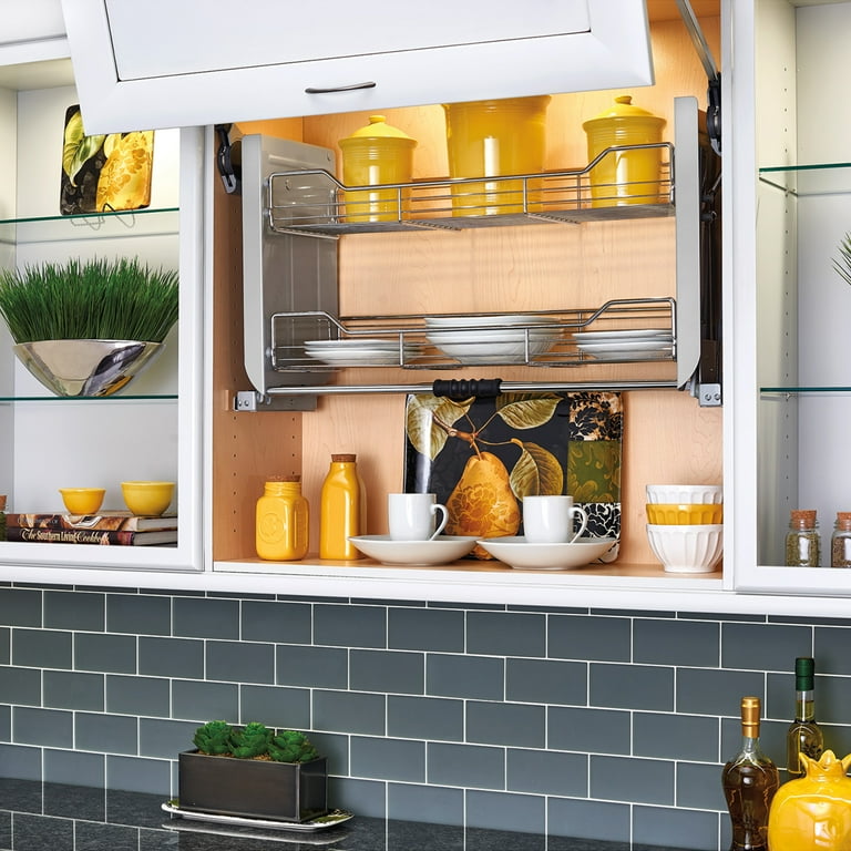 Chrome kitchen wall shelves discount