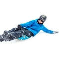 thumbnail image 4 of Zipfy Freestyle Mini Luge Snow Sled – Made in USA – Lightweight Steerable Sit-Down Racer (Aqua Blue, 2 Pack), 4 of 8