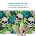 thumbnail image 6 of Disketp Gaming Mouse Pad Skull And Palm Leaves Pattern Large Mouse Mat Long Extended Desk Pad Non-Slip Rubber Mice Pads Stitched Edges Thin Pad (11.8x31.5 Inch), 6 of 9