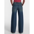 thumbnail image 3 of No Boundaries Studded No Waist Baggy Jeans, 31.5'' Inseam, Women's XXS-XXL, 3 of 5