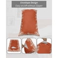 thumbnail image 7 of Coastal Coral Pillow Covers King Size, Orange White Ocean Marine Nautical Beach Soft Bed Throw Pillowcases Breathable Cooling Long Lumbar Body Pillow Sham Cover for Bed Sofa 20''x40'', 7 of 7