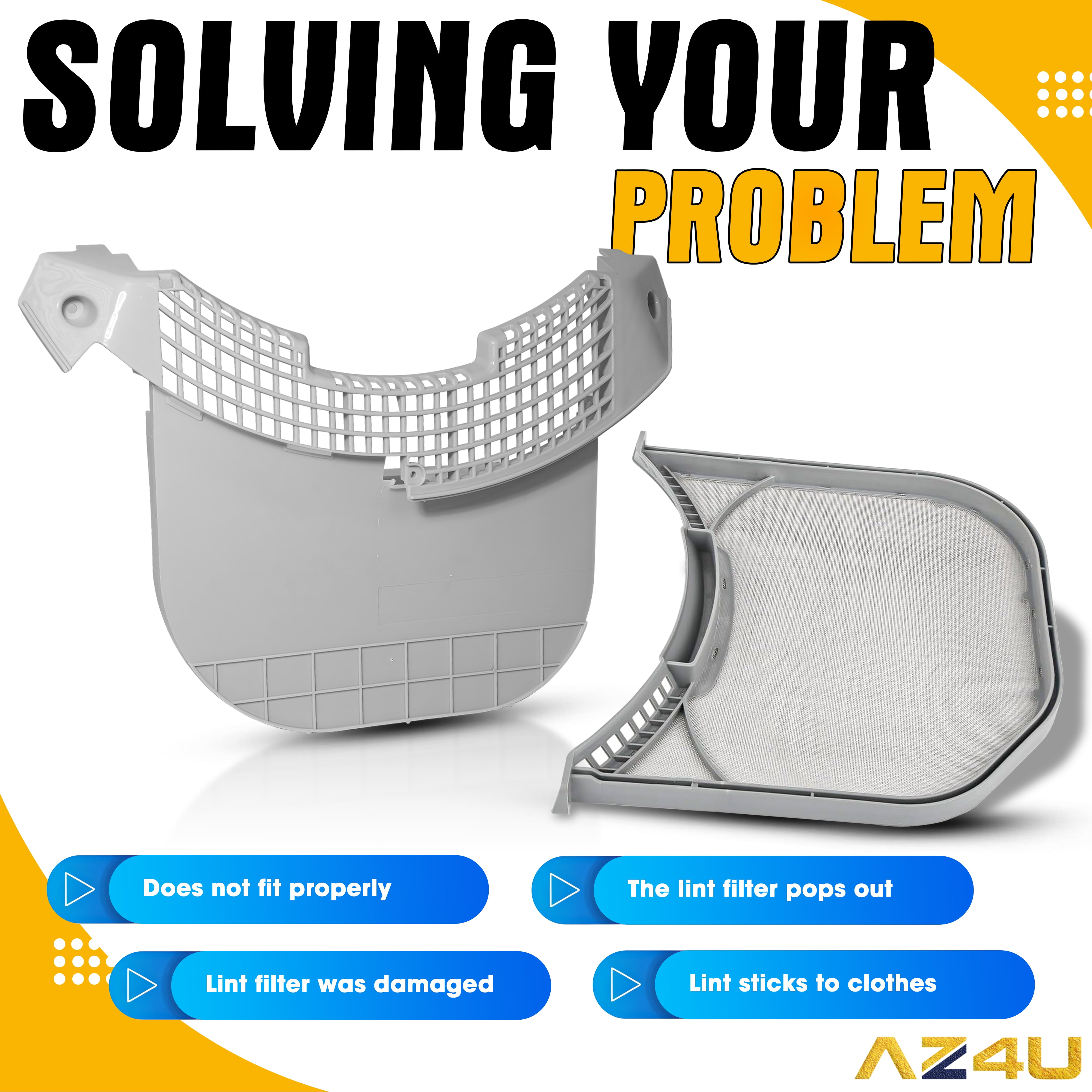 Dryer Lint Filter Screen And Lint Trap Cover Housing Replaces For LG DLG3051W DLG3171W DLGX3471V DLGX3471W DLGX3571V DLGX3251W