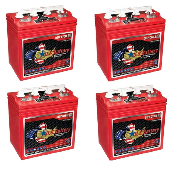 U.S. Battery Lead-Acid 8V Vehicle Battery Group Size GC8, Top Post for Golf Cart