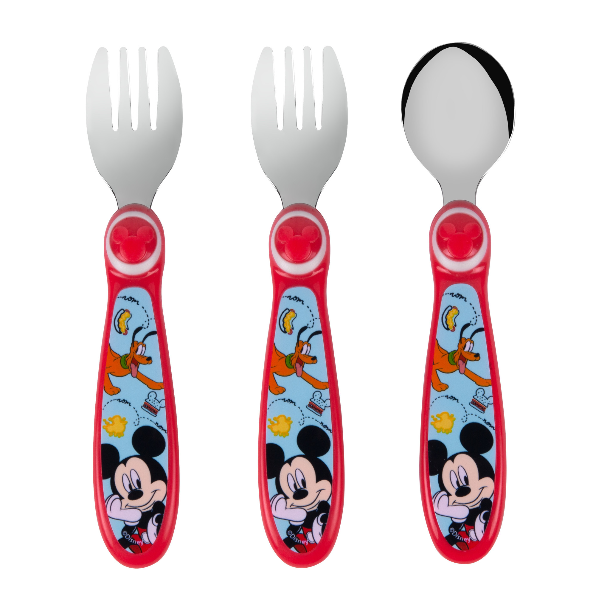 Disney Mickey Toddler Forks and Spoon Set 3 Pieces