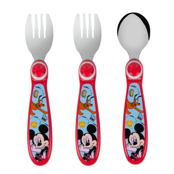 Disney Mickey Toddler Forks and Spoon Set 3 Pieces