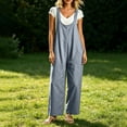 thumbnail image 7 of QQZ Wide Leg Jumpsuit For Women, Sleeveless Palazzo Flow Womens Overalls Flowy Pants Outfit For Daily Beach Outfits, 7 of 7