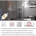thumbnail image 2 of set of 2, R7S LED Bulb 78mm Dimmable 15W Cold White 6000K, 1500LM, AC 230V, R7S 120W 100W Halogen Pencil Equivalent, J78 Linear LED for Ceiling Spotlight, 2 of 5