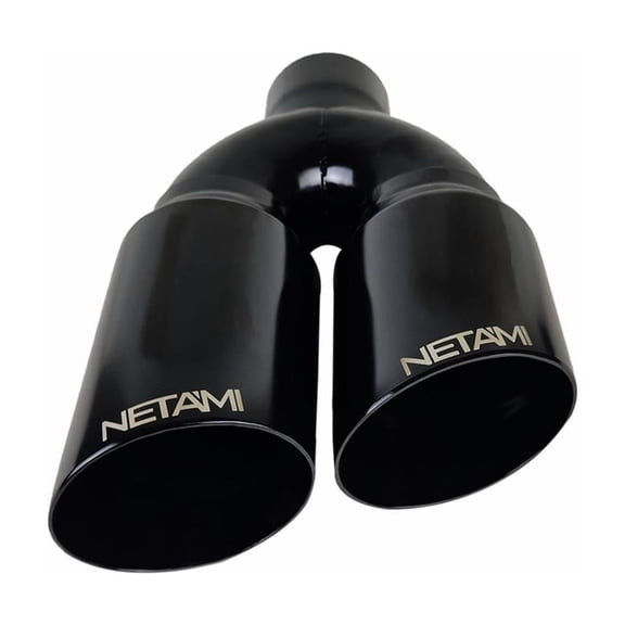 Netami 1649CBK Ceramic Coated Side Exit Dual Exhaust Tip