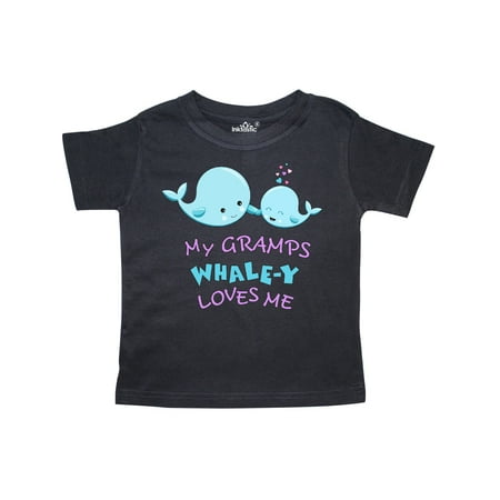 

Inktastic My Gramps Whale-y Loves Me Gift Toddler Boy or Toddler Girl T-Shirt