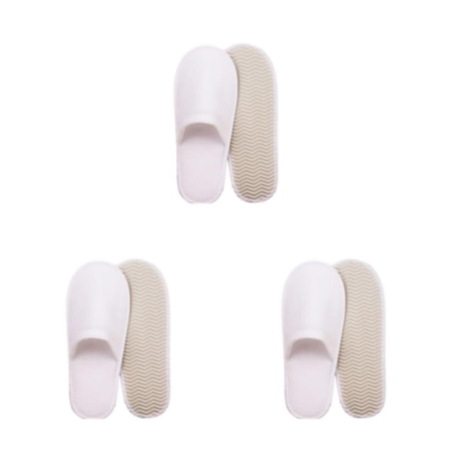 10 pares de pantuflas desechables de lana Coral Qarigey para Hotel Color sólido antideslizantes Type1 NO1