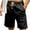 Black, variant on Inleife Men's Shorts Casual Solid Color Casual Drawstring Pockets Elastic Sports Shorts for Men
