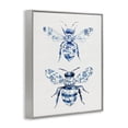 thumbnail image 4 of Toile Patterned Bees Gray Framed Giclee Art, design by Lettered and Lined, 4 of 9