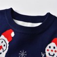 thumbnail image 4 of ibiyuan Kids Sweater Newborn Baby Girl Clothes Cotton Santa Print Christmas Knit Cardigan Long Sleeve Soft Warm Holiday Outerwear Top for Boys Girls, 4 of 5