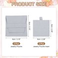thumbnail image 2 of Uxcell Microfiber Jewelry Pouches, Velvet Jewelry Pouches with Insert Luxury Gift Bag for Storing Ring Bracelets Gray, 2 of 6