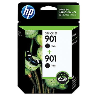 HP 901 2-pack Black Original Ink Cartridges