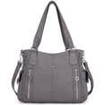 thumbnail image 1 of Angel Kiss Bolsos para mujer con asa superior Hobo bolso espacioso casual bolsos de hombro PU Tote Satchel bolso para mujer, 1 of 5