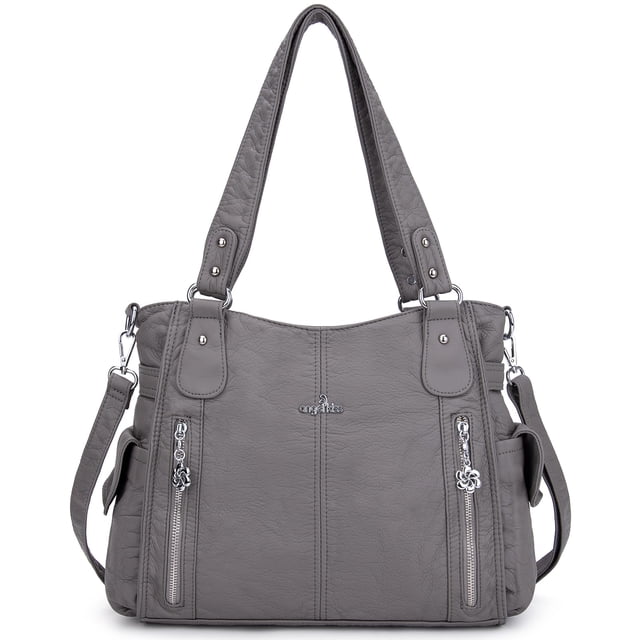 Angel Kiss Bolsos para mujer con asa superior Hobo bolso espacioso casual bolsos de hombro PU Tote Satchel bolso para mujer