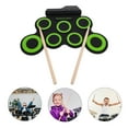 thumbnail image 4 of Weiweiguan 1 Ensemble de Tambours Compacts Portable USB Tambour Électronique Rouleau à Main pour Enfants, 4 of 6