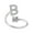 B, variant on Rings for Women's Fashion OpeningRing Couple Ring Opening Letter Ring Jewelry