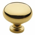 thumbnail image 2 of Baldwin 4708.050.BIN Classic Satin Brass and Black 1.5 in. Round Cabinet Knob, 2 of 6
