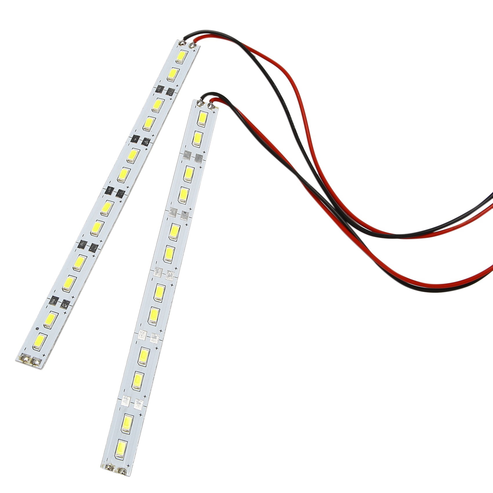 2X 24 LEDs Chassis Light Aluminum LED Strip 6V for 1/10 1/8 RC Car