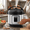 Silver-3QT, variant on 3QT Electric Pressure Cooker, 10-in-1 Multi Cooker, Small Programmable Stainless Steel Pot and Ceramic Inner Pot, Black