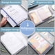 thumbnail image 2 of Desiderio Bolsa para archivos con cremallera de malla, bolsa para archivos de plástico impermeable para organizar útiles escolares y de oficina, estilo: estilo3;, 2 of 5