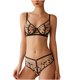 thumbnail image 1 of Conjunto de sujetador de talla grande para reunión Sexy francesa para mujer, pechos grandes ultrafinos, muestra una colección pequeña Fridja nalpqowj12435, 1 of 9