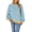 Blue, variant on Deago Women Oversized Striped Color Block Long Sleeve Crew Neck Sweatshirt Casual Loose Pullover Y2K Shirt Top