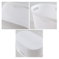 thumbnail image 2 of 42 Liters Plastic Laundry Basket, White Clothes Hamper Baskets with Handles Set of 4, 2 of 6