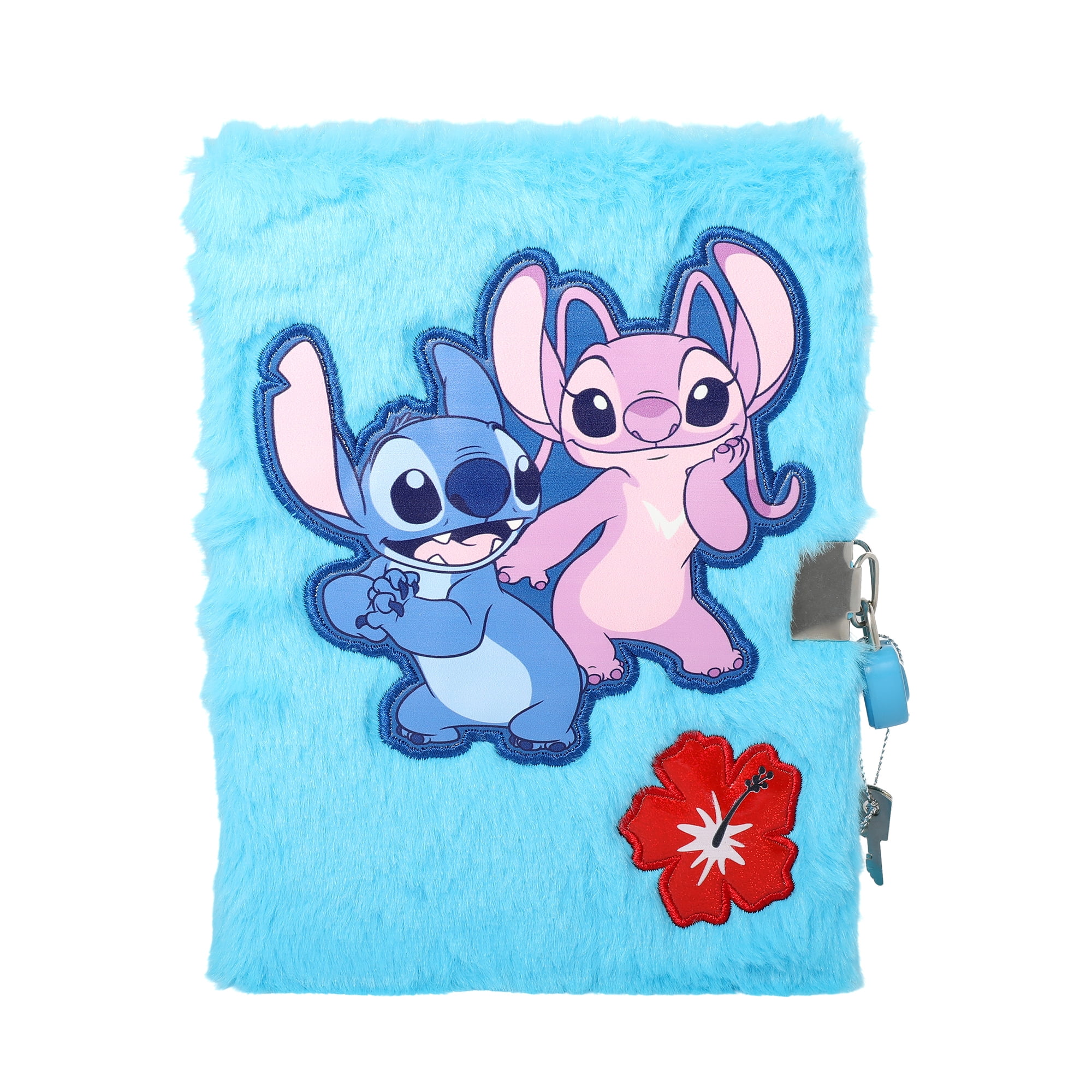 Disney Stitch Plush Journal with Lock and Key Closure 50 pages