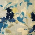 thumbnail image 2 of Linen Leaf Indigo Throw Pillow 20x20, Complete with Polyfill Pillow Insert, 2 of 2