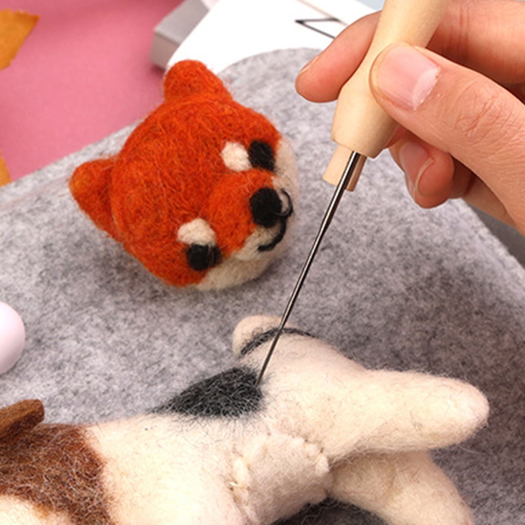 Needle Felting Set with Felting Tool Wool Needle Felting Starter Kits Needle Felting Supplies for Craft Home Decoration