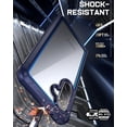 thumbnail image 6 of Poetic Guardian Case for Samsung Galaxy A36 5G, [2 Front Frame] [20 FT Mil-Grade Drop Tested] [Screen Protector Work with Fingerprint ID] Full Body Shockproof Rugged Clear Cover, Blue/Clear, 6 of 7