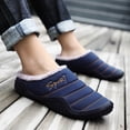 thumbnail image 1 of Zapatillas impermeables antideslizantes de felpa para hombre, además de terciopelo, cálidas, de algodón para el hogar Wmkox8yii 123q299, 1 of 6