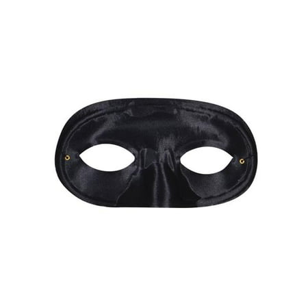 Half Domino Black Mask
