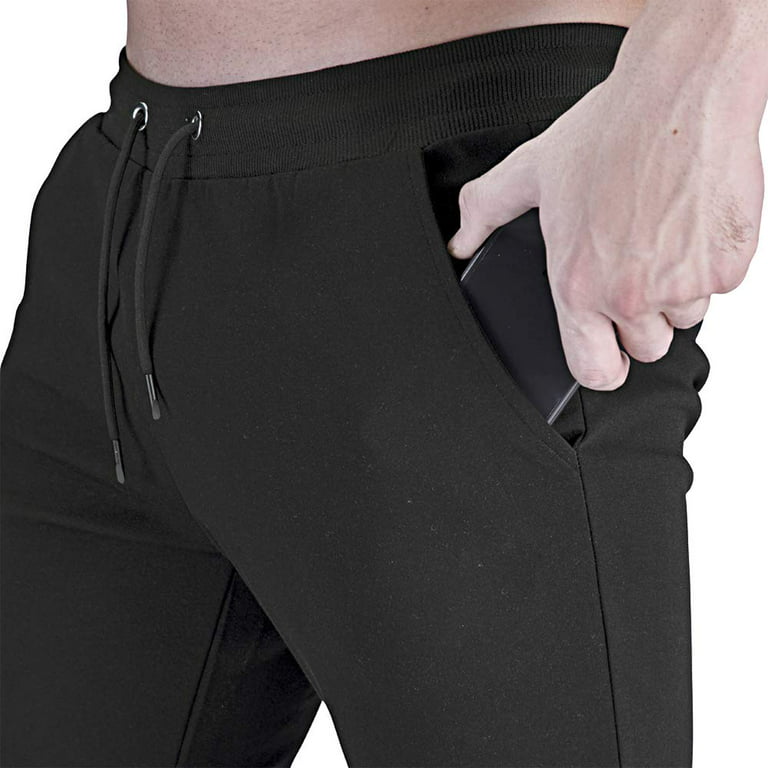  GANSANRO Mens Jogger Sweatpants, Men's Slim Fit Workout  Athletic Pants, Black Sweatpants for Men with Pockets, Small : Clothing,  Shoes & Jewelry