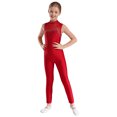 thumbnail image 4 of Mono ajustado para danza de Ballet con diamantes de imitación brillantes para niñas, mono ajustado, traje de baile de Ballet y patinaje artístico, 4 of 5