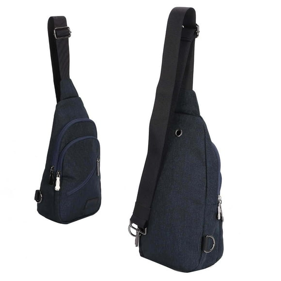 Chest Bag, Large Capacity Waterproof Comfortable Shoulder Messenger Bag for Travel for Men Light Grey