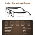 thumbnail image 2 of GJX Smart Glasses with Photochromic Lenses for Men and Women-Uv/Blue Light Protection,Voice Assistant,Hands-Free Calls,Music Playback,Lightweight for Business&Travel, 2 of 8