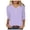 Purple, variant on 3/4 Length Sleeve Womens Tops 2026 Spring Summer V Neck Business Dressy Casual Office Work T Shirts Blouse