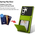 thumbnail image 2 of Wallet Case for Samsung Galaxy S23 Ultra Case with 4-Card Credit Card Holder Slot Shockproof Cover Hybrid Heavy Duty Protection Armor Phone Case Compatible with Samsung Galaxy S23 Ultra-Green, 2 of 12