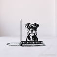 thumbnail image 3 of Glowneon Personalized Miniature Schnauzer Dog Desk Bookend Metal Art, 3 of 5