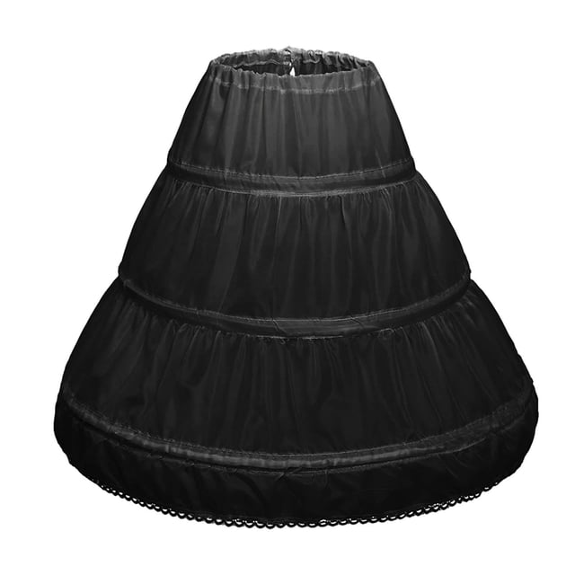 Enagua de 3 aros Slip Girls Hoops Pannier Enagua Falda Bullicio Enagua Jaula Falda de aro Enagua para vestido Fiesta de graduación , 65cm