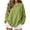 Green, variant on SBYOJLPB Women's Long Sleeve Tops Ribbed Solid-Color Crew Neck Winter Casual Top