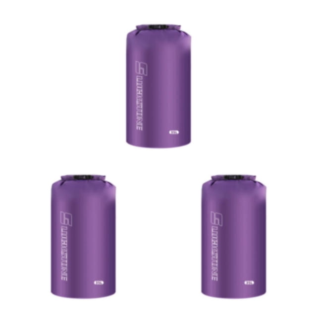 stanreset 1/2/3/5 Dry Bag Sack Waterproof Pouch Pack Clothes Storage Bag for Rafting Kayaking Fishing Travel Beach Boating Backpacking Purple(35L) 3PCS